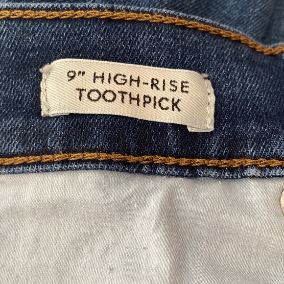 j crew high rise toothpick jeans / denim - Picture 5 of 8